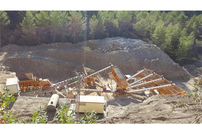250 T/H Limestone Crushing Plant in Muğla - Dalaman