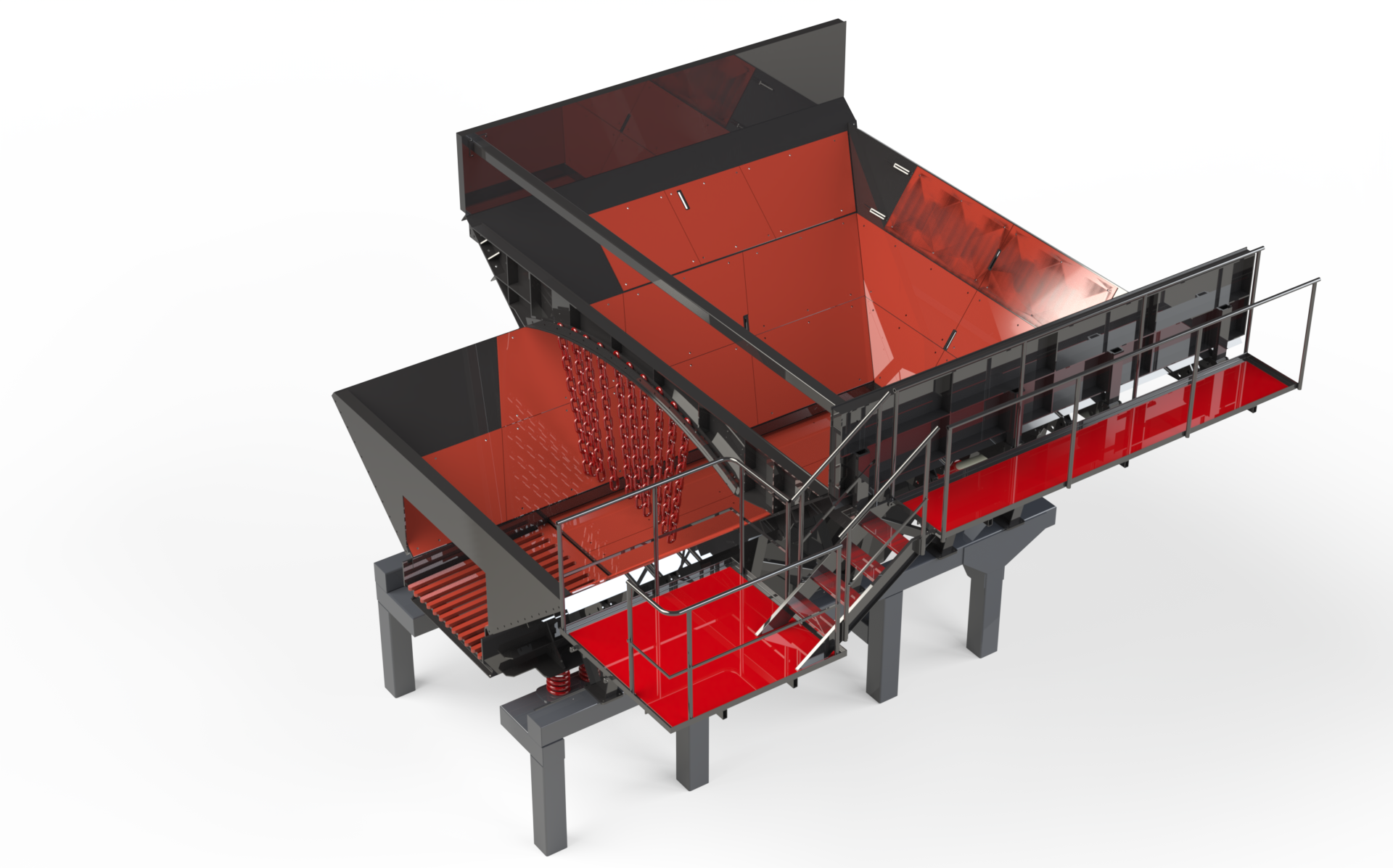 Alimentateurs de roches vibrants