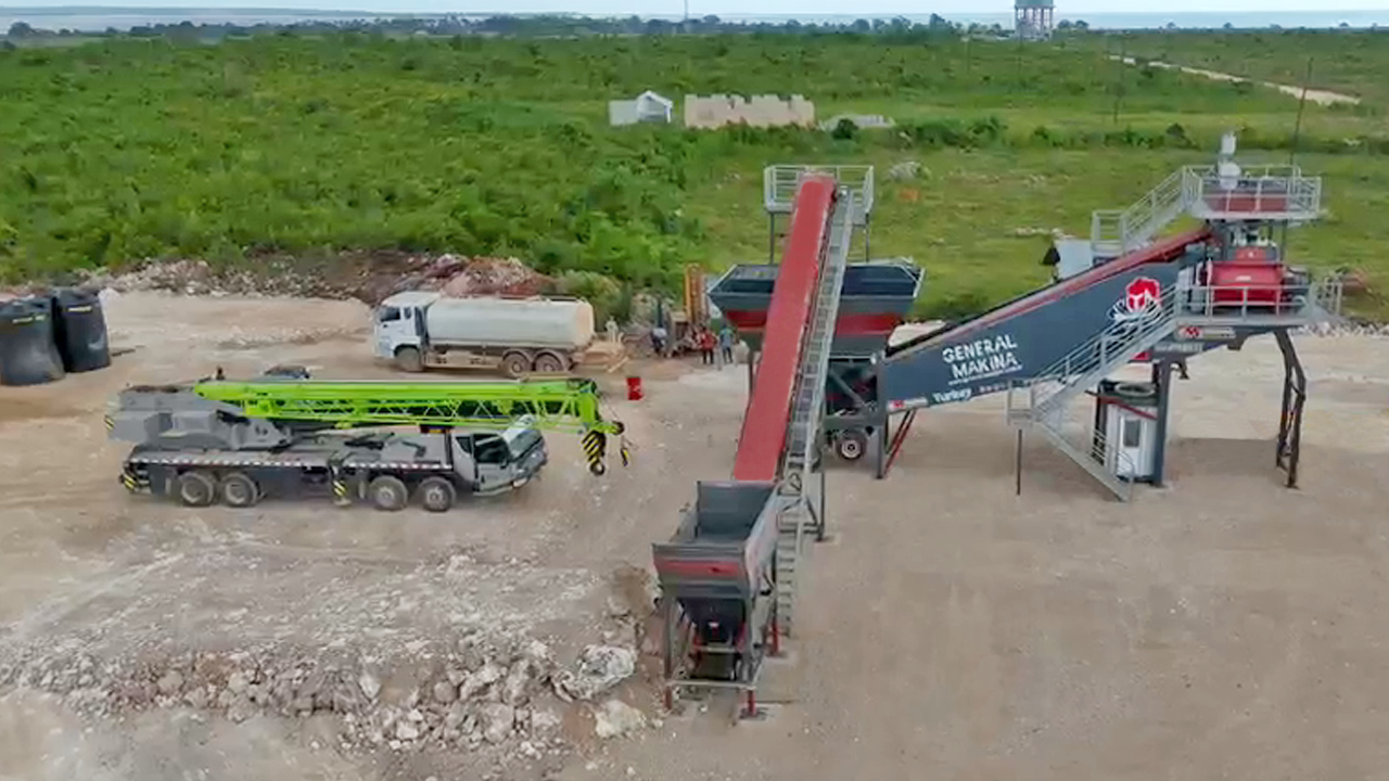 Centrale à béton Mobile Titan 100-Tanzanie
