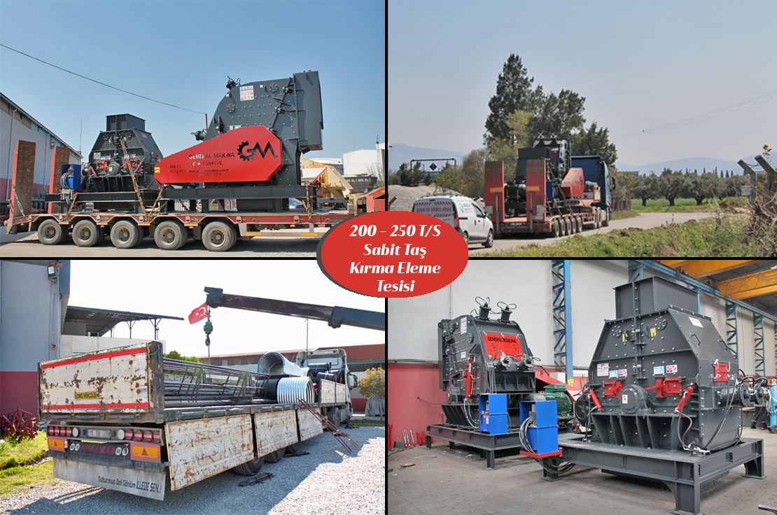 Dolomite Crushing and Screening Plant with 200 - 250 Tons / Hour Capacity - Denizli