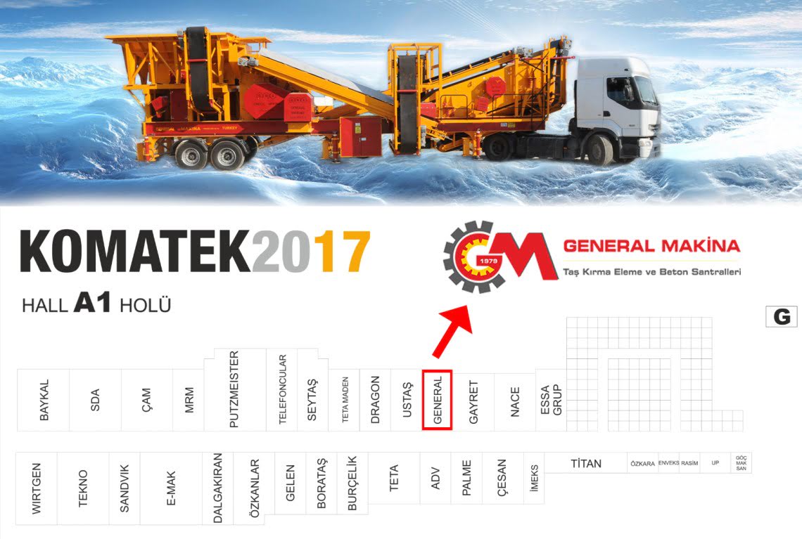 لقاء General Makina مع KOMATEK في معرض 2017!