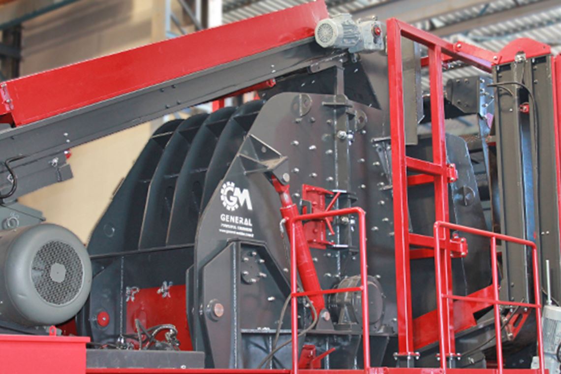 Mobile Secondary Impact Crusher System