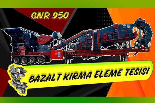 GNR 950 Serisi Mobil Bazalt & Granit Kırma Eleme Tesisi