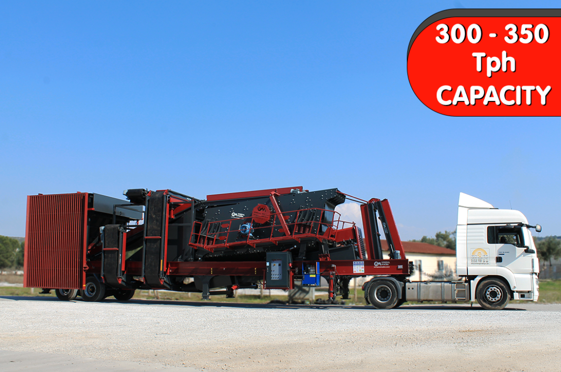 Installation mobile de criblage de lavage GNRM-YE 1650-4K