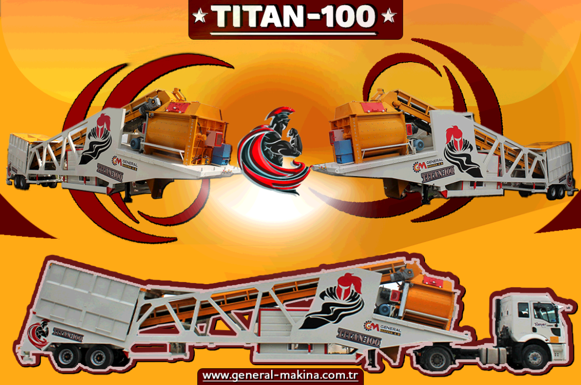 Отгрузка мобильного бетонного завода TİTAN - 100
