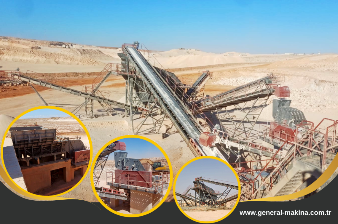 Planta estacionaria de trituración y cribado de piedra PDK 02 - Libia