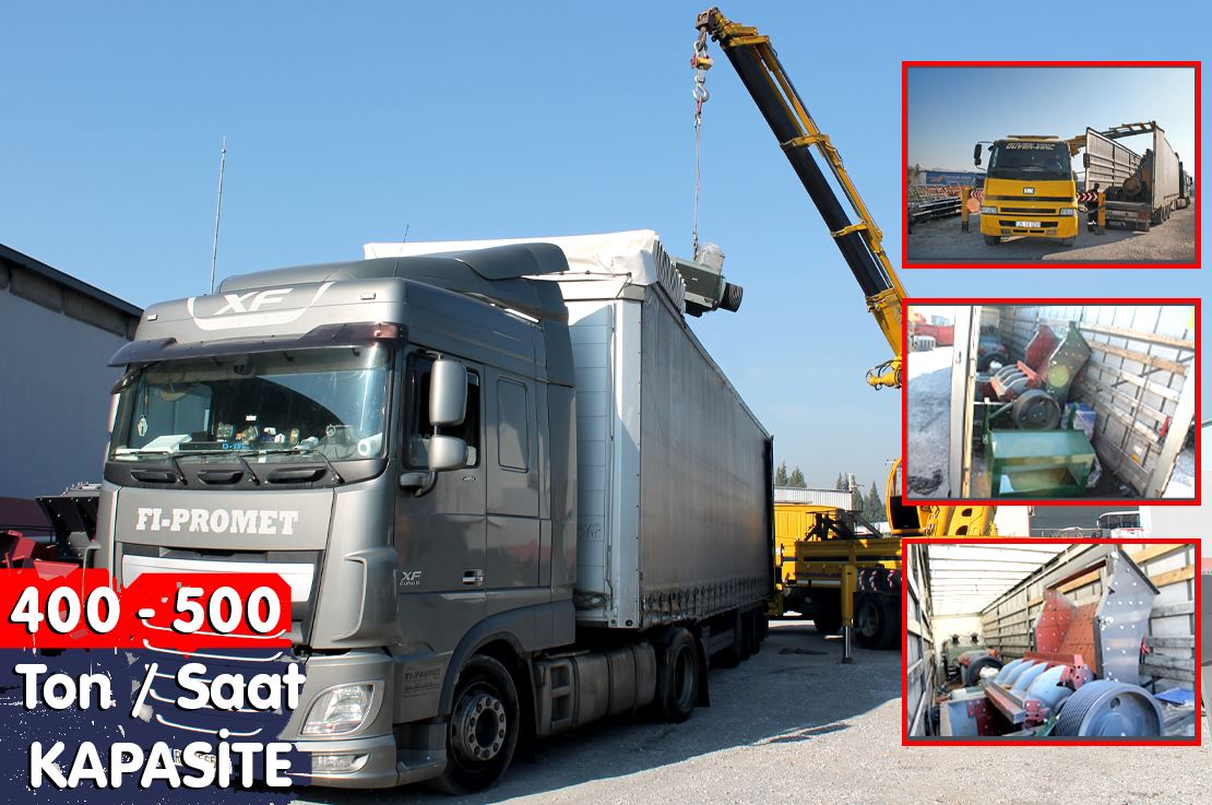 Saatte 400 Ton Kapasiteli Sabit Kırma Eleme Tesisi