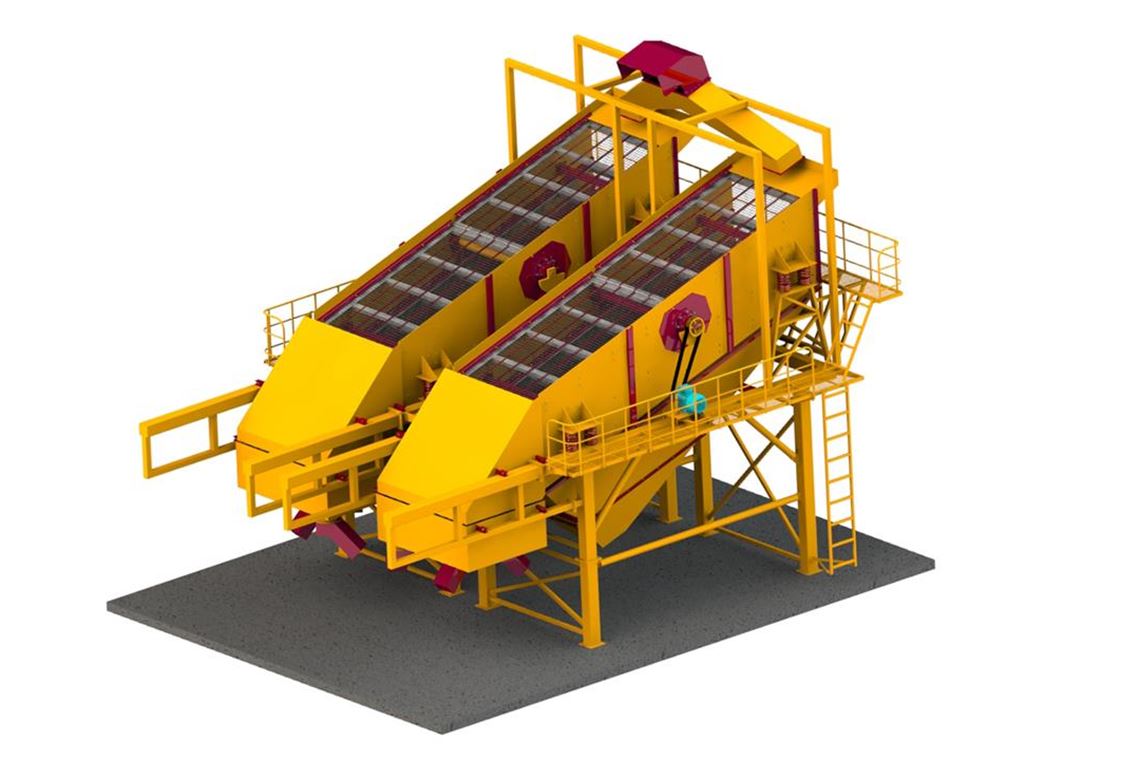 Twin Vibrating Screens
